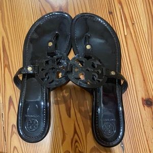 Tory Burch Miller Patent Leather sandals - black